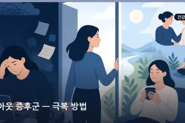 번아웃 증후군 — 극복 방법