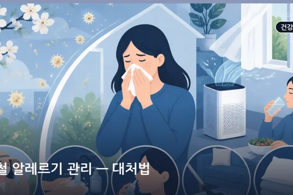 봄철 알레르기 관리 — 대처법