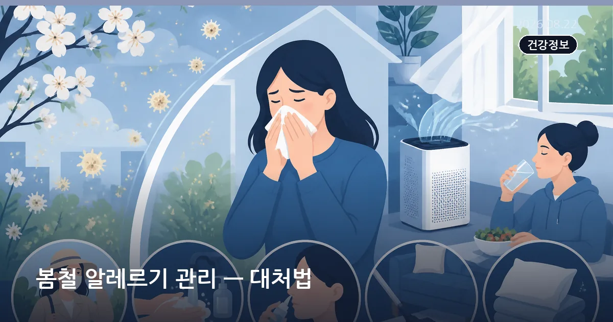 봄철 알레르기 관리 — 대처법