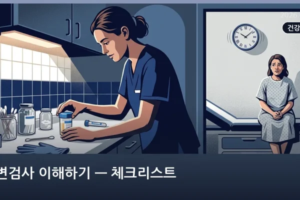 소변검사 이해하기 — 체크리스트
