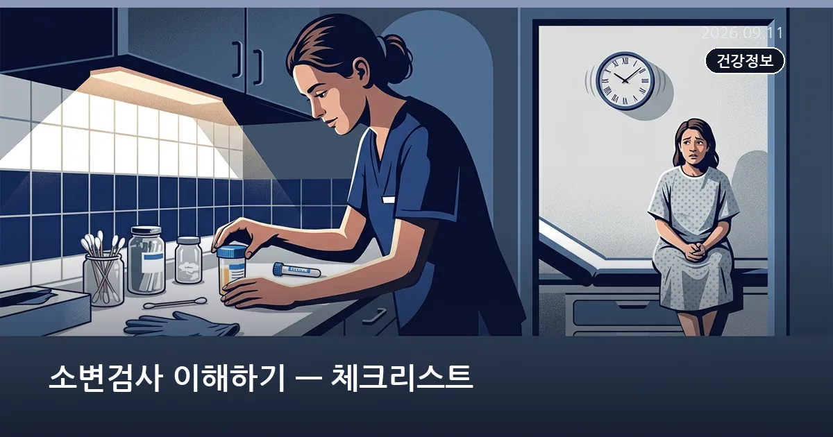 소변검사 이해하기 — 체크리스트