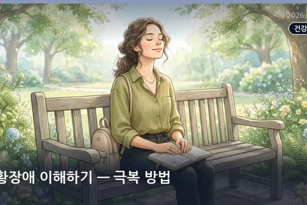 공황장애 이해하기 — 극복 방법