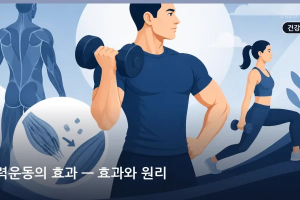 근력운동의 효과 — 효과와 원리