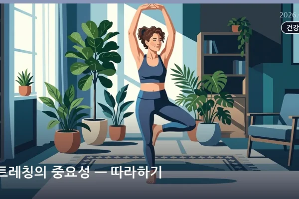 스트레칭의 중요성 — 따라하기