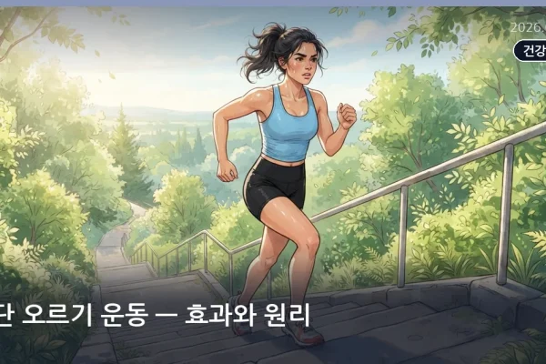 계단 오르기 운동 — 효과와 원리