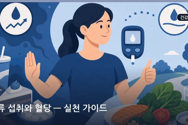 당류 섭취와 혈당 — 실천 가이드