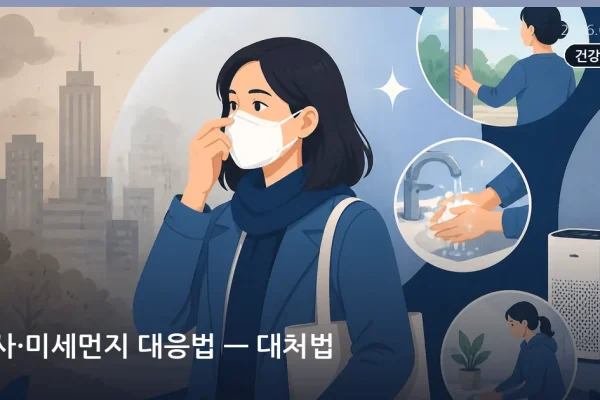 황사·미세먼지 대응법 — 대처법