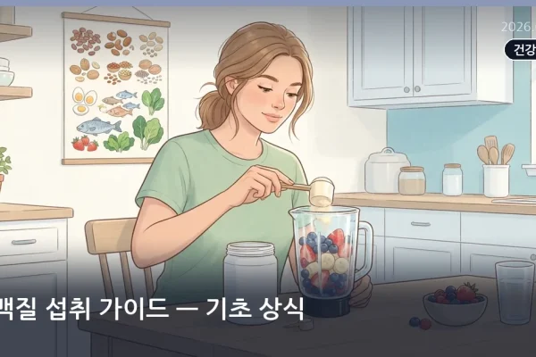 단백질 섭취 가이드 — 기초 상식