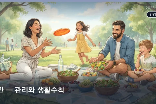 비만 — 관리와 생활수칙