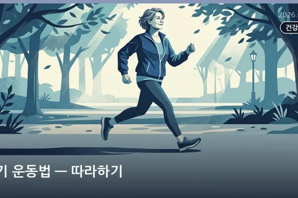 걷기 운동법 — 따라하기