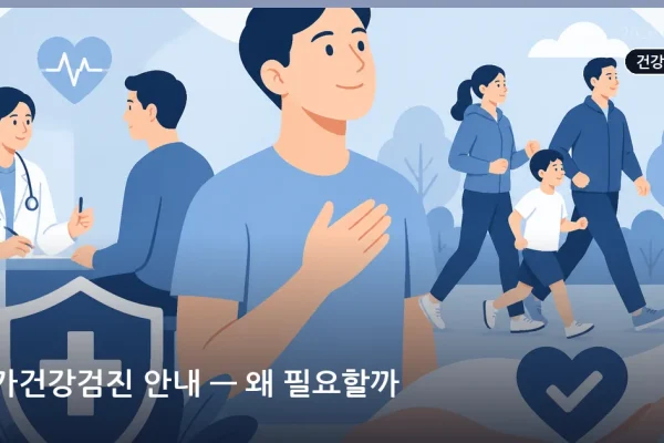 국가건강검진 안내 — 왜 필요할까