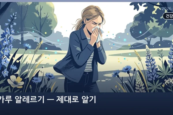 꽃가루 알레르기 — 제대로 알기