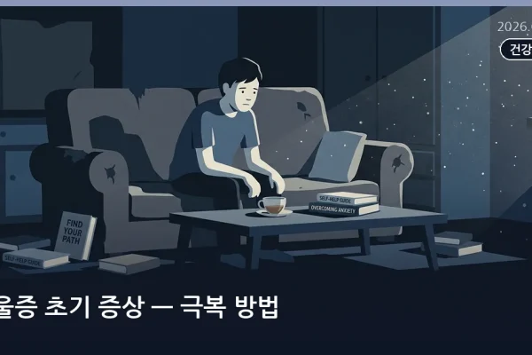 우울증 초기 증상 — 극복 방법