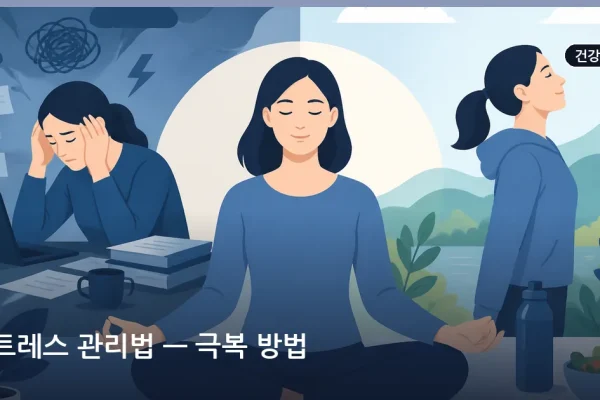 스트레스 관리법 — 극복 방법