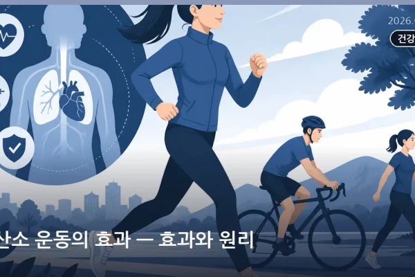 유산소 운동의 효과 — 효과와 원리