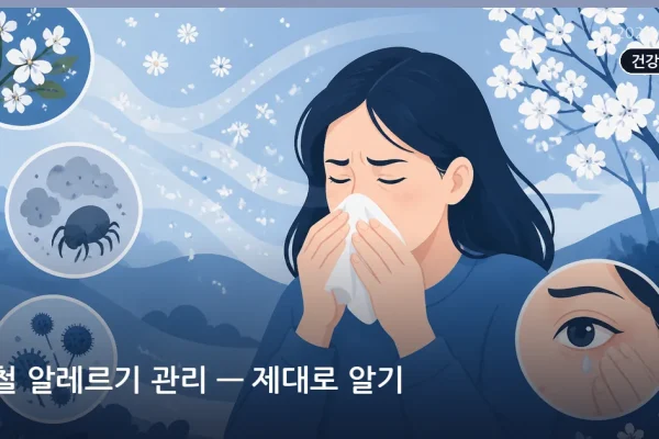 봄철 알레르기 관리 — 제대로 알기