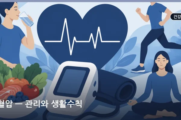 고혈압 — 관리와 생활수칙