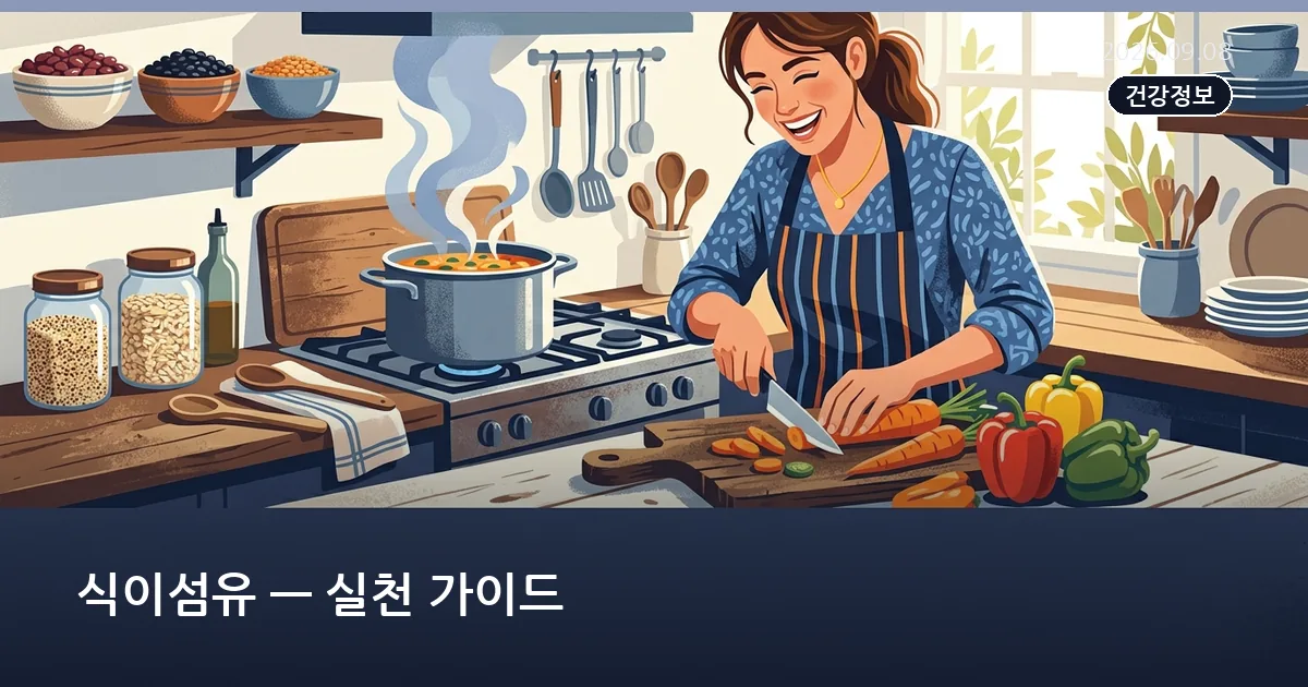 식이섬유 — 실천 가이드