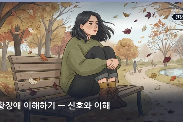 공황장애 이해하기 — 신호와 이해