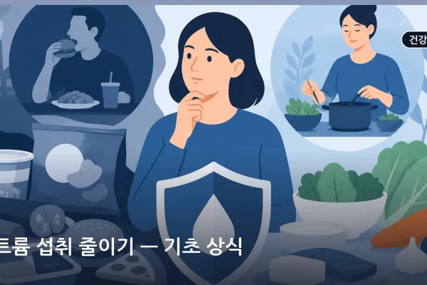 나트륨 섭취 줄이기 — 기초 상식