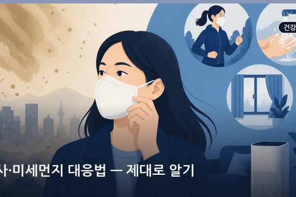 황사·미세먼지 대응법 — 제대로 알기