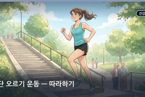 계단 오르기 운동 — 따라하기