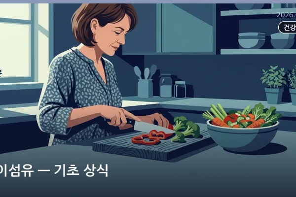 식이섬유 — 기초 상식