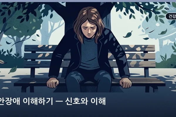 불안장애 이해하기 — 신호와 이해