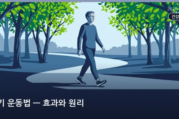 걷기 운동법 — 효과와 원리