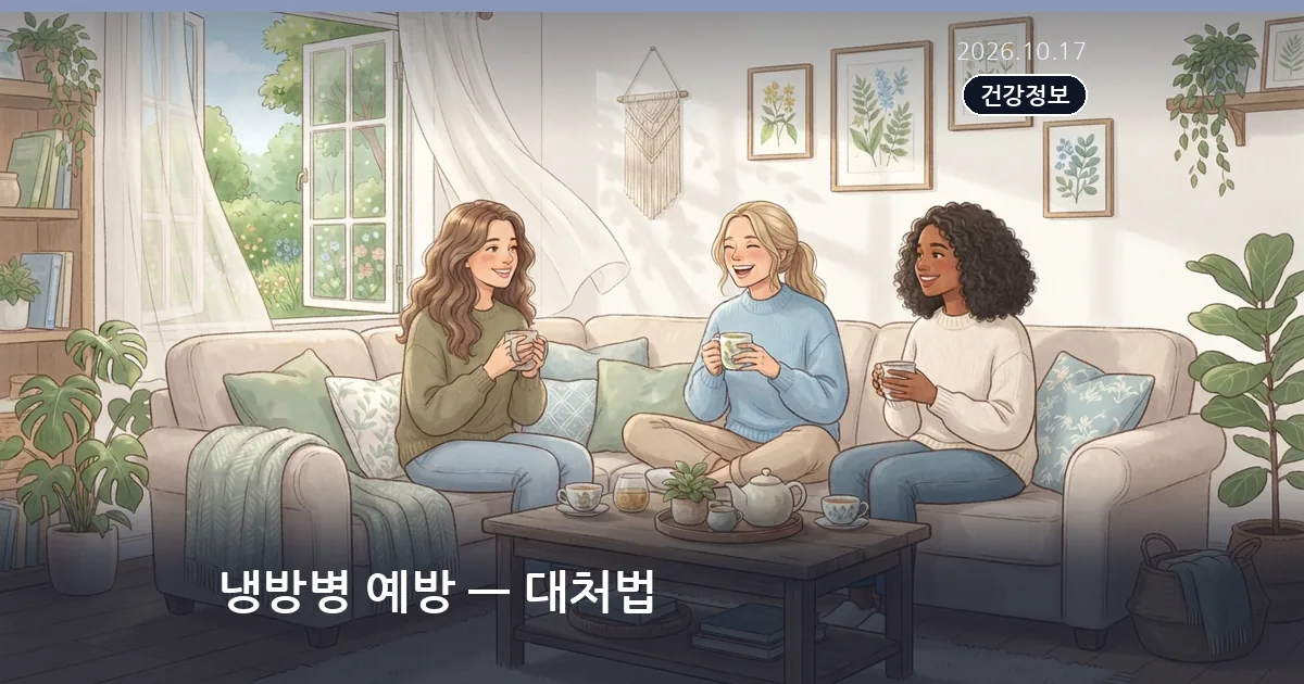 냉방병 예방 — 대처법