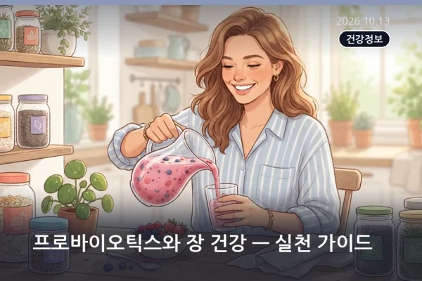 프로바이오틱스와 장 건강 — 실천 가이드