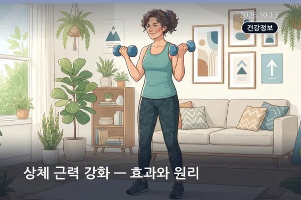 상체 근력 강화 — 효과와 원리